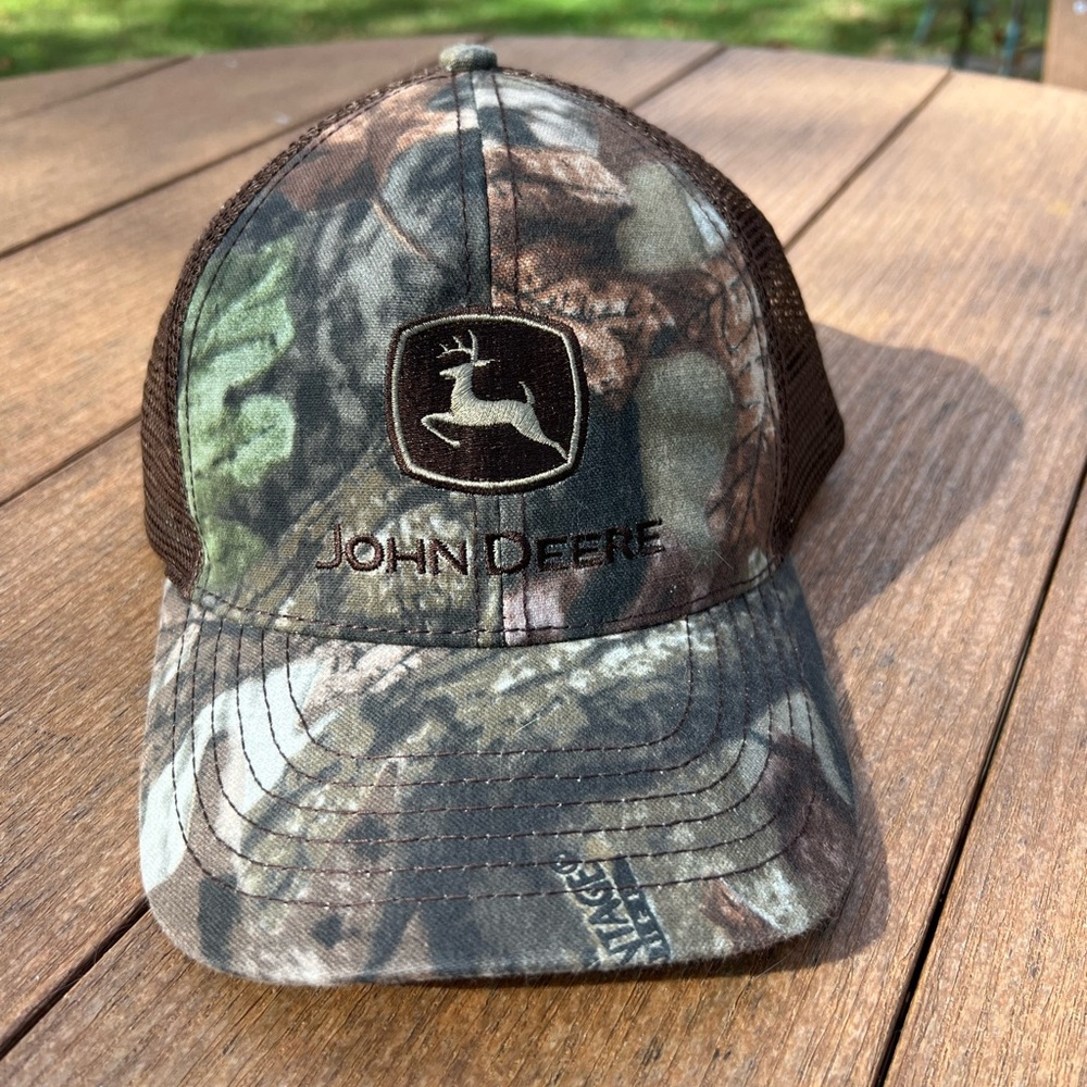 John Deere CAMO Green and Brown Cap